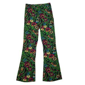 La DoubleJ Saturday Night Pants XS Night Garden Floral Bootcut High Rise Rare